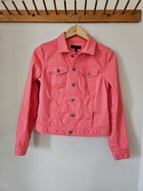 Talbots Peach/Coral Jean Jacket - Size XS